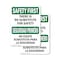 Signmission Safety Culture Sign, 7 in Width, Plastic, Rectangle, Bilingual OS-2PACK-SF-P-710-L-10831 - alternate 1